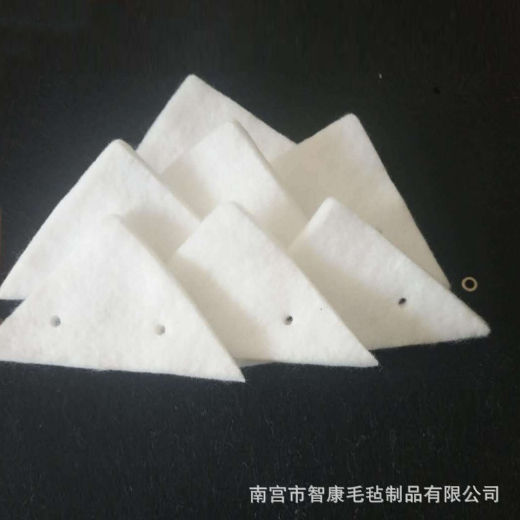 Оптовые салфетки для чистки стекол Двусторонний инструмент для чистки стекол Аксессуары Фетровые хлопковые подушки Треугольные абсорбирующие хлопковые подушки