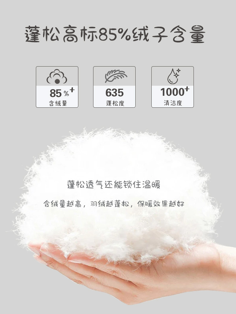 Infant and Toddler Light down Lining Winter New Baby Girl 90 White Duck down Jacket Autumn and Winter down Outing Clothing Category a