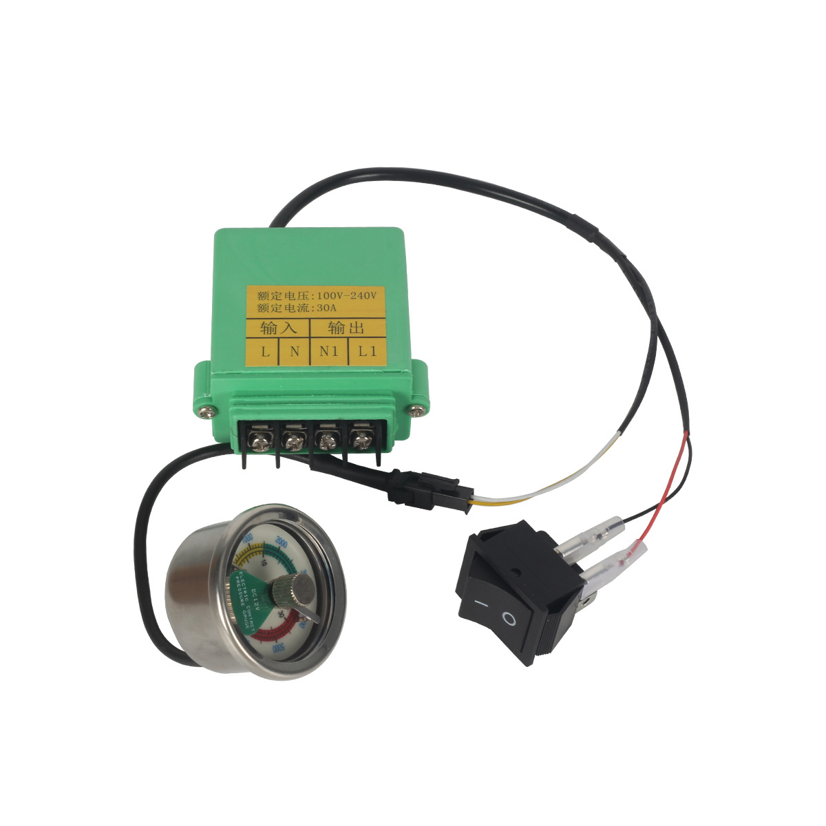 30mpa high pressure pump inflator pressure gauge preset pressure box 40MPA luminous display high pressure