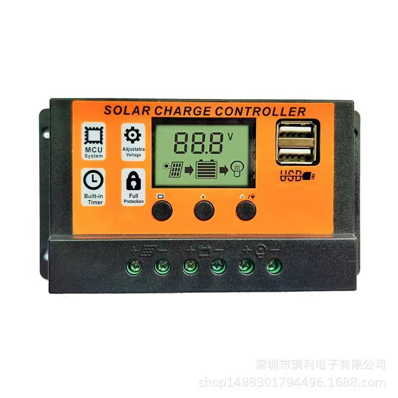 Customized Solar Controller Monocrystalline Solar Charging Panel USB Port 12V/24V Solar Controller
