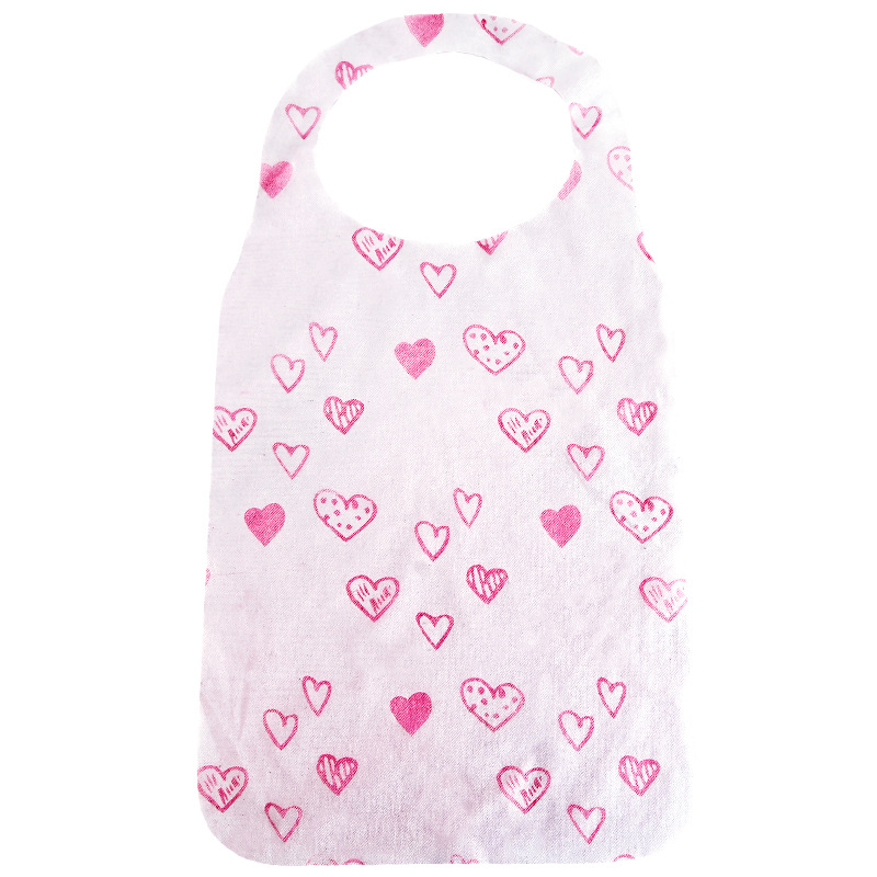 in stock Disposable Non-woven Apron Hot Pot Dining Family Dining Barbecue Painting Waterproof Bib Printable Logo