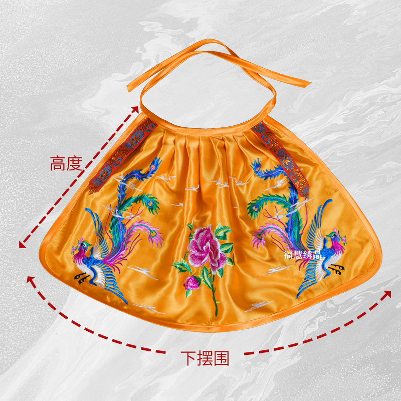 Embroidered Buddha statue small cloak Cape Guanyin Bodhisattva robe God of Wealth robe Lotus Double Dragon and Phoenix gossip embroidery