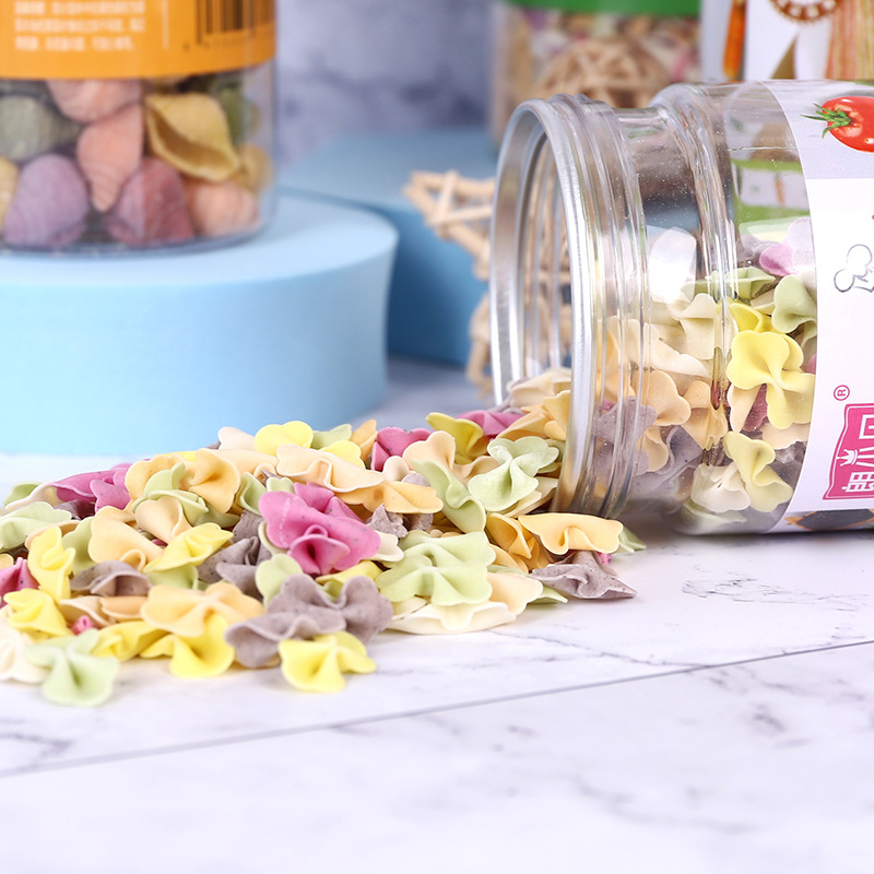 Lang Xiaobei Fruit and Vegetable Thin Noodles Butterfly Noodles Shredded Noodles Vegetable Noodles Dried Noodles Nutritious Noodles Nutritional Enhancement