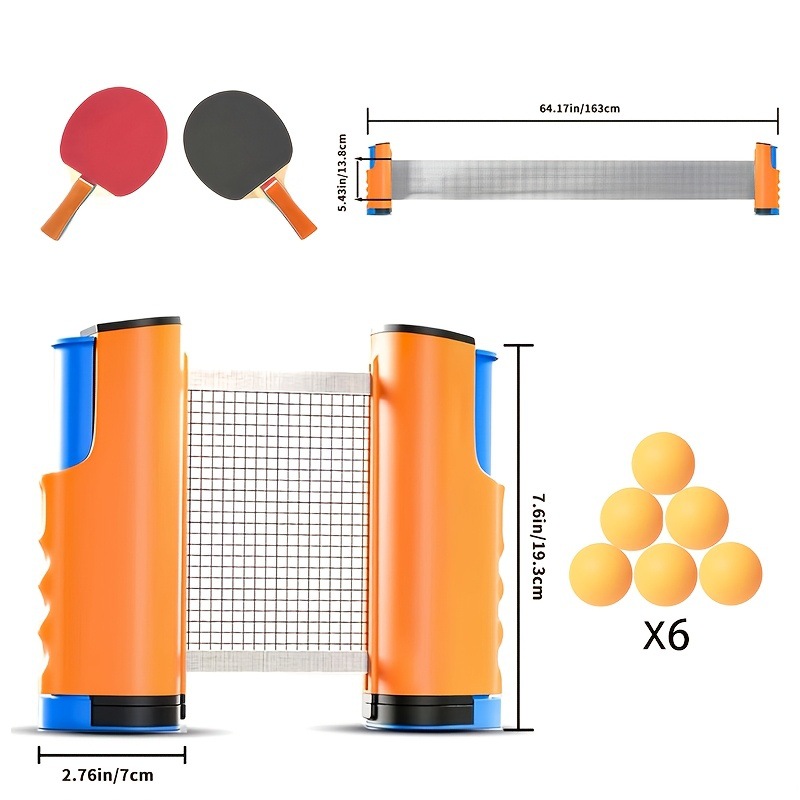Универсальная стандартная растяжимая сетка для настольного тенниса, цветная коробка, портативная колонка, комплект ракеток для настольного тенниса