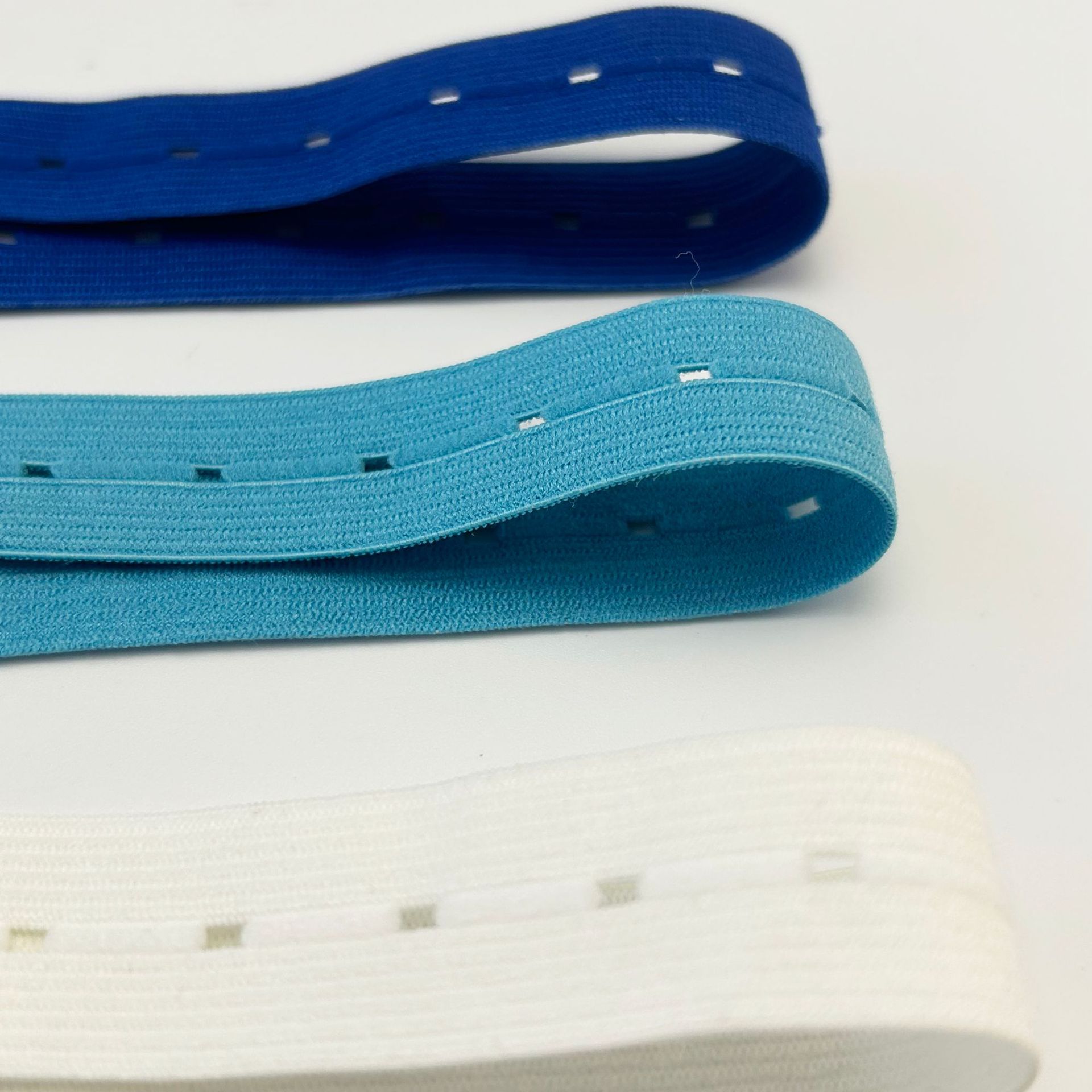 Mouth Pad Binding Headband with Threaded Seam Spandex Silk Latex-Free Flat Jacquard High Elastic Eyelet Anti-Slip Elastic Band