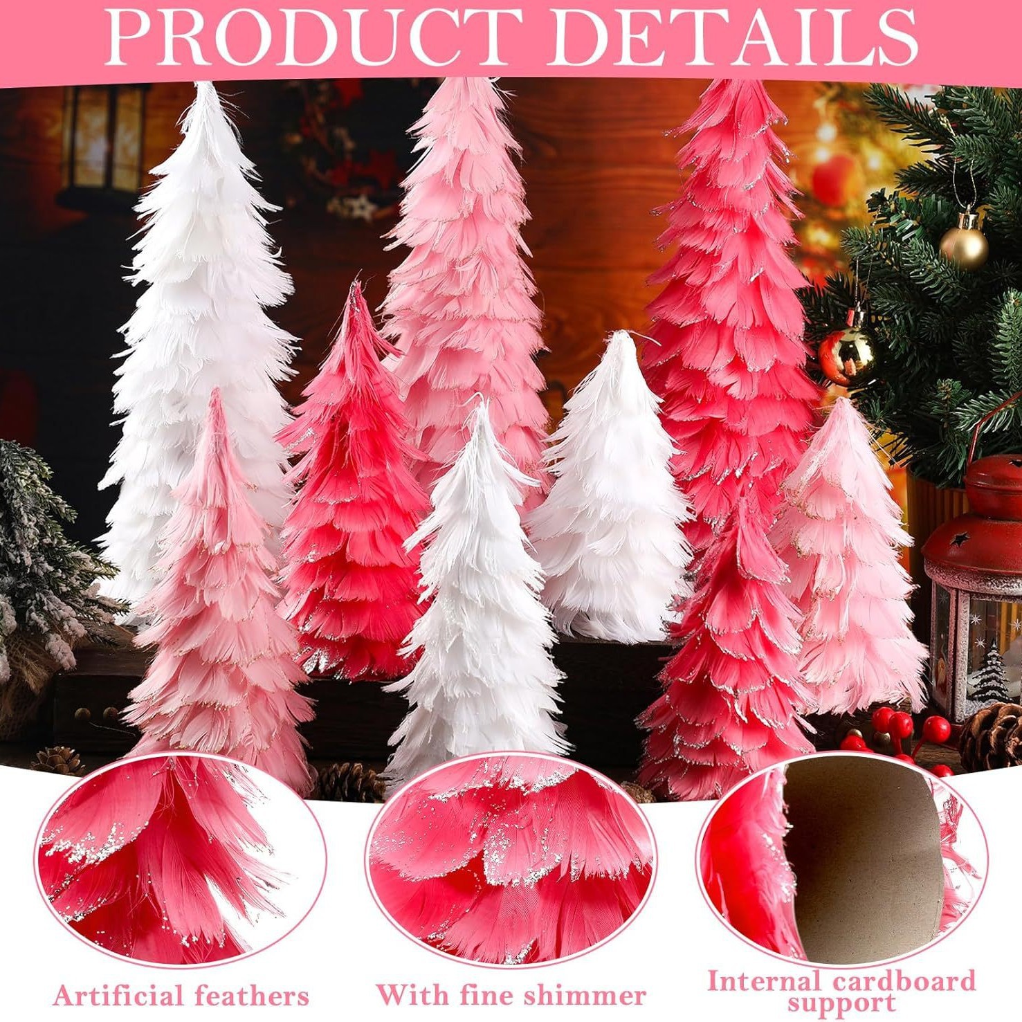 Cross-Border Holiday Plush Christmas Tree DIY Material Package Shop Window Scene Layout Decoration
