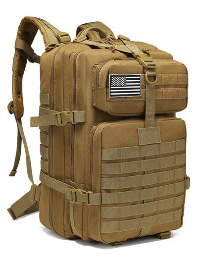 Cross-Border Tactical Backpack Men's Large-Capacity Multi-Functional Outdoor Mountaineering Hiking Sports Military Fans Waterproof Portable Backpack