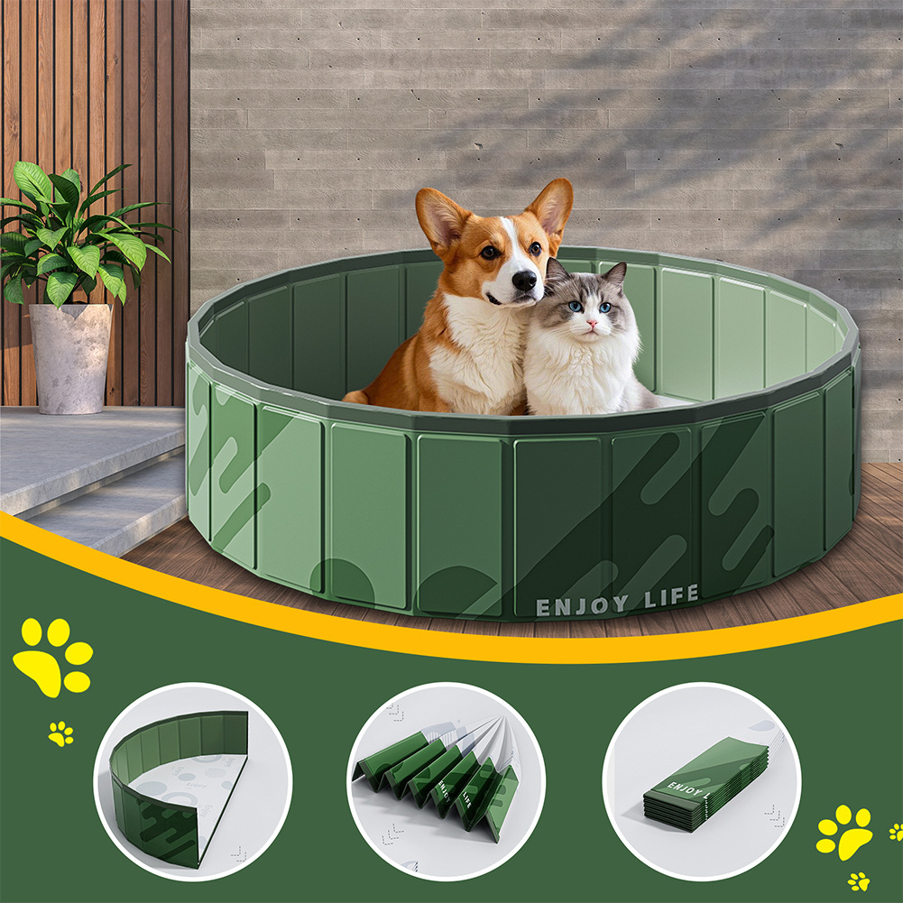 Amazon Pvc Pet Pool Portable Storage Foldable Dog Bathing Pool Outdoor Animal Swimming Pool in Stock