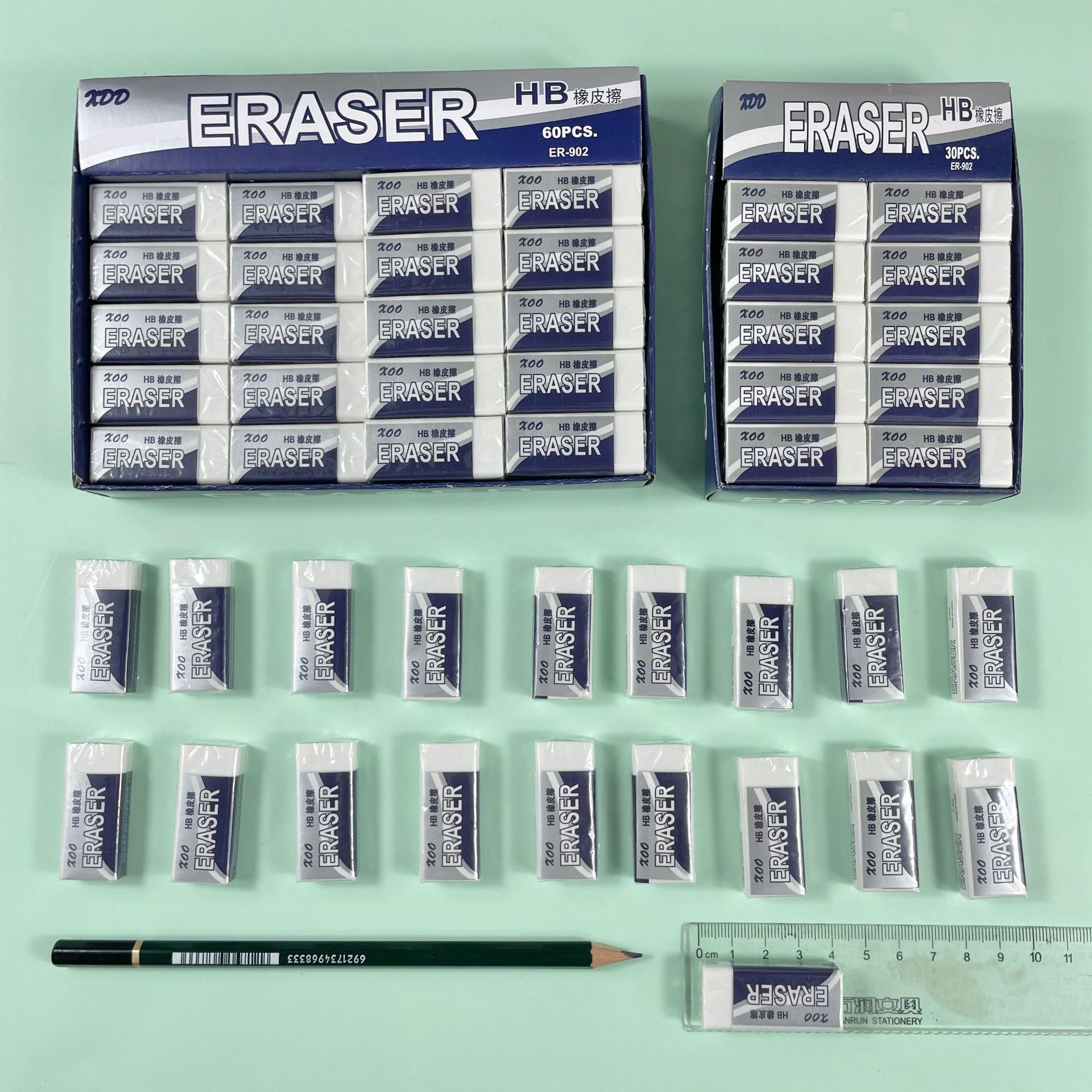 Резинка HB для учеников начальной школы, канцелярская резинка для экзаменов, резинка высокого качества оптом