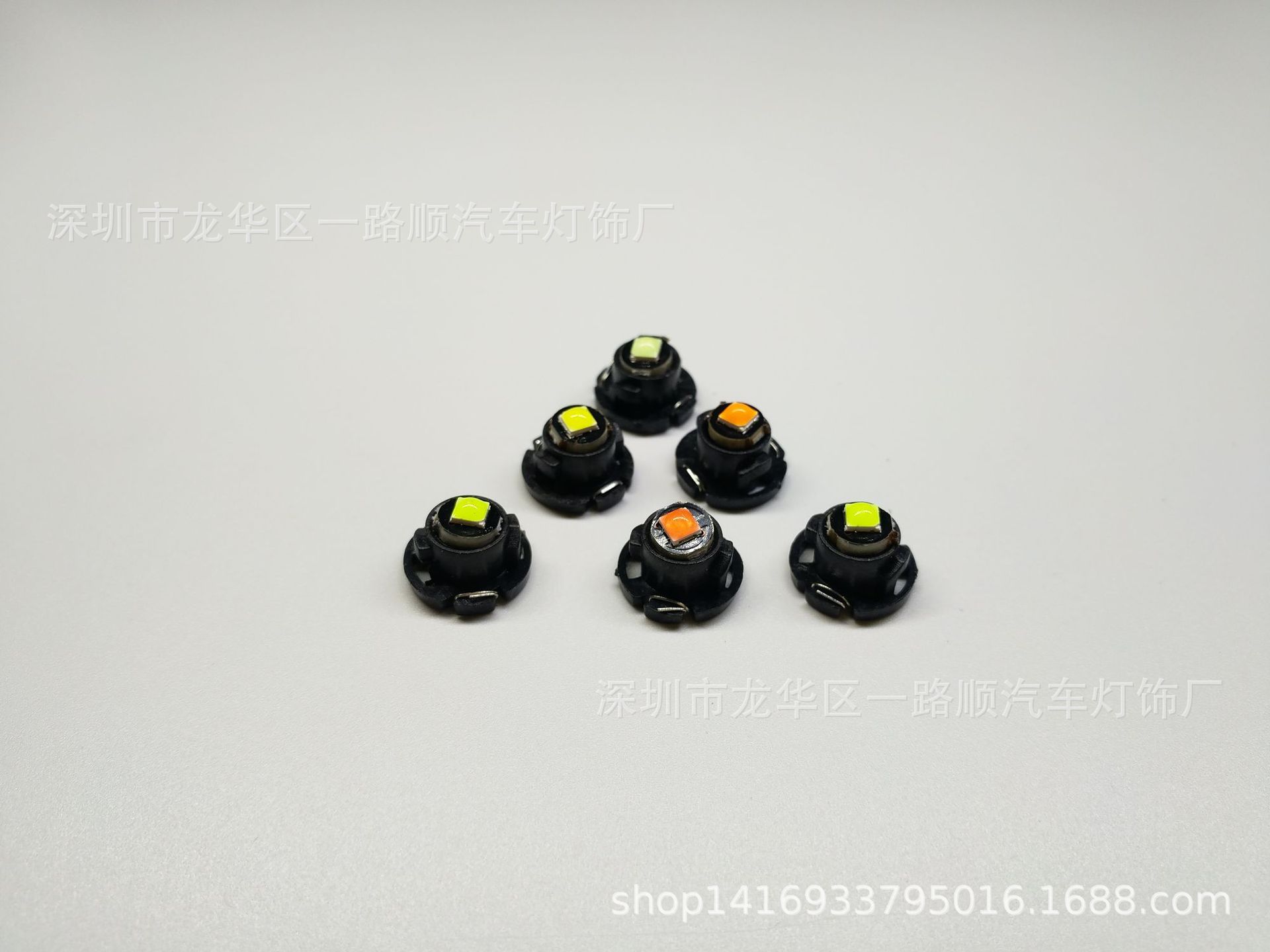 New car T3 T4.2 T4.7-3030-1SMD with lens LED instrument light air conditioning light clock bulb