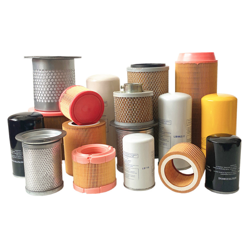 Screw air compressor three filter maintenance accessories oil and gas separator compressor air filter element oil core oil filter
