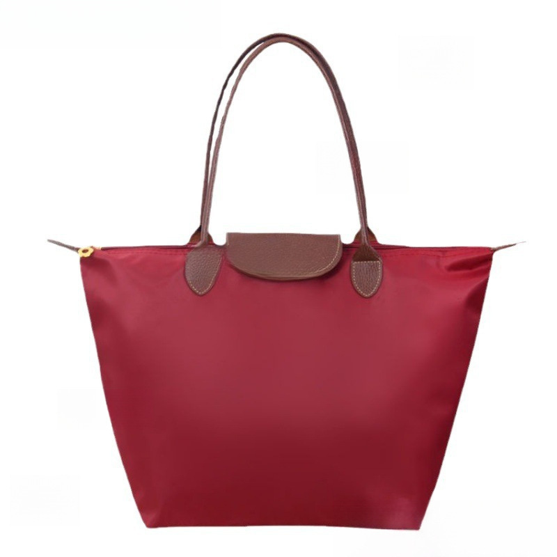 Dropshipping Women's Shoulder Handbag Dumpling Bag Travel Storage Bag Dumpling Bag Folding Shopping Bag Mommy Female Department