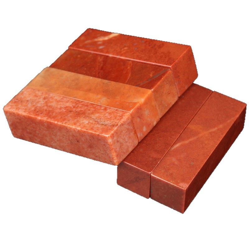 Natural Shoushan Stone Flat Head Plain Seal Seal Stone Name Calligraphy Calligraphy Practice Seal Material 2X2X7Cm