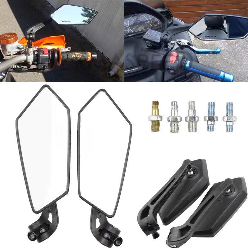 Electric car modified rearview mirror KOSO rearview mirror 10mm Universal reflector motorcycle plastic accessories rearview mirror