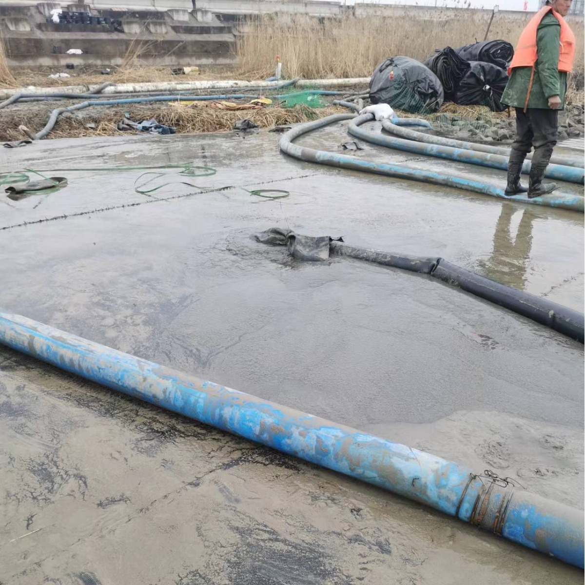High-Efficiency Sedimentation Tank Sludge Mud Dewatering and Solidification Geotube Bag Plate and Frame Filter Press