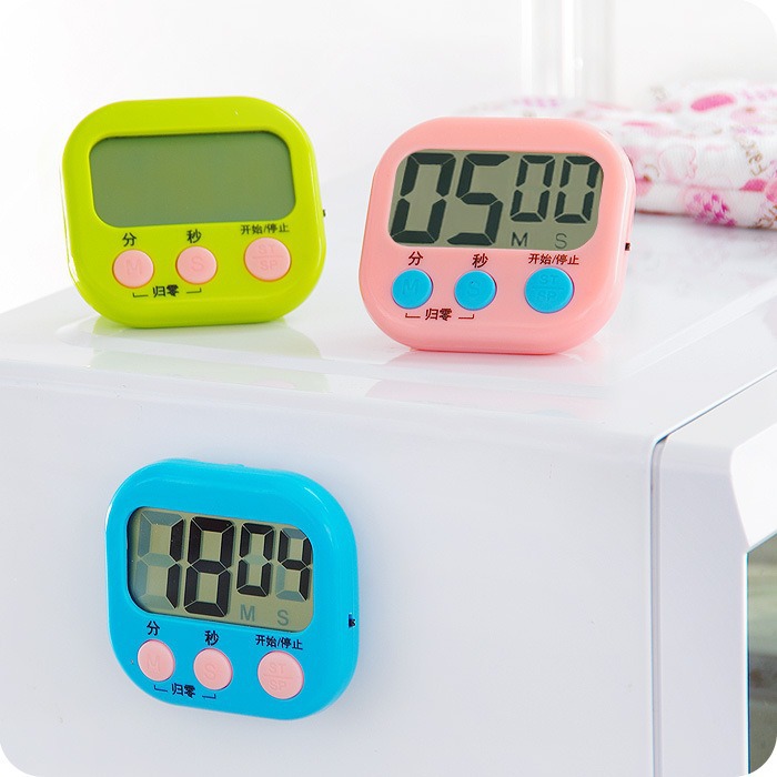 Timer Reminder Student Electronic Alarm Clock Stopwatch Clock Time Management Large Screen Display Kitchen Timer