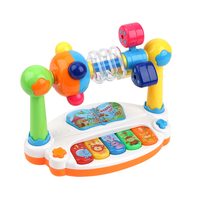 Cross-border puzzle music kingdom baby electronic organ toy multi-functional with light baby early education singing story