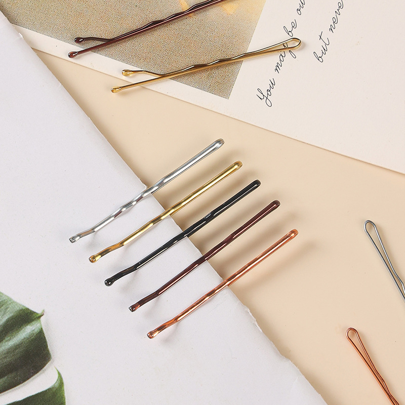 Cross-border Hot-selling One-word Clip No Internal Marks No Paint-peeling Wire Clip Headdress Hair Accessories Bangs Clip Studio Modeling Fixing Clip