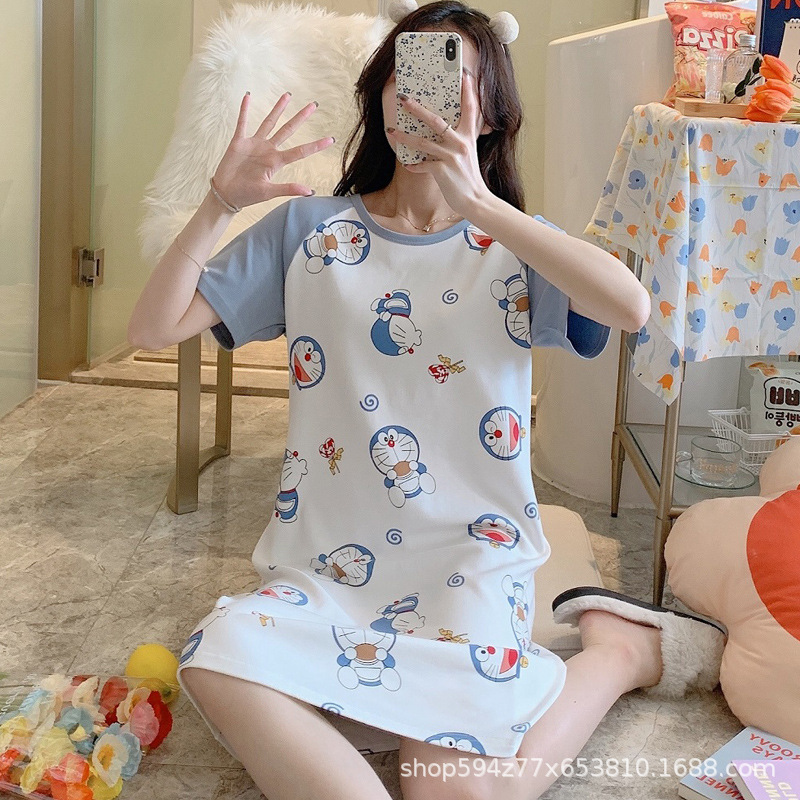 Дышающая ночная рубашка, летняя, тонкая, короткий рукав, пижама для беременных, ночная рубашка для кормления