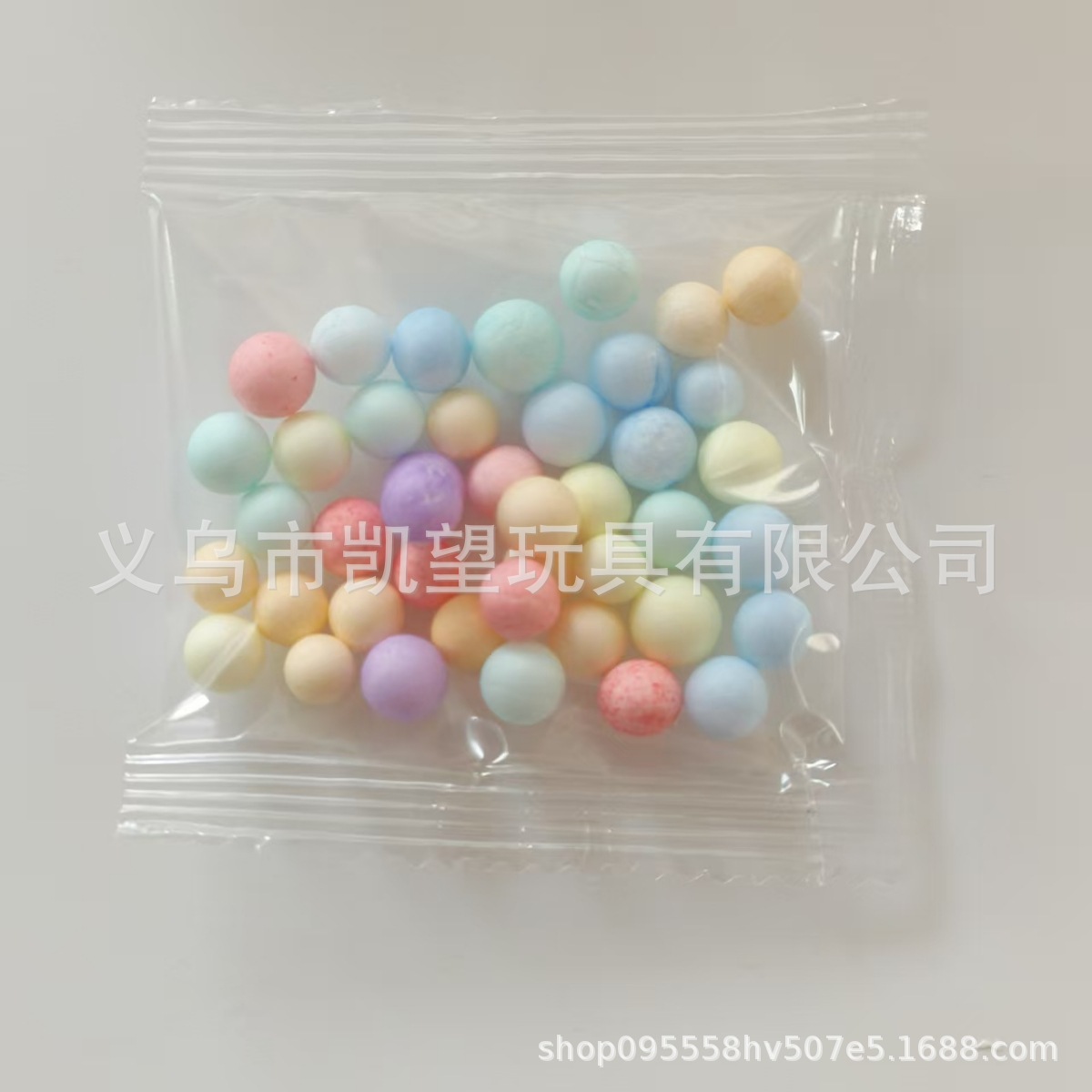 Manufacturer Supplies 0.3-1g Macaron Meteor Ball Stationery Box Toy Slime Particle Filler Foam Ball