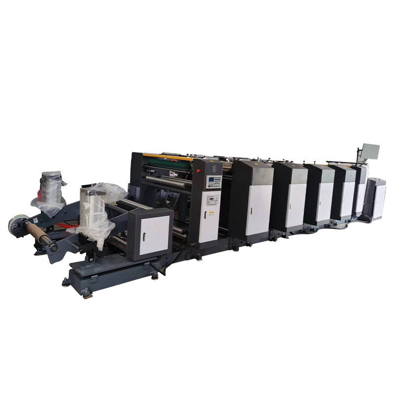 Nasal saliva disposable test paper flexo printing machine fast food plate paper cup paper roll paper unit type flexo printing machine