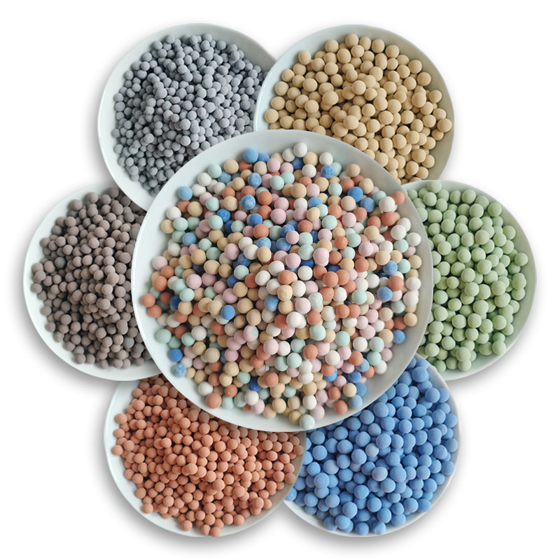 Water Purification Processing Alkaline Electrical Stone Mineralization Ball Toy Home Textile Colorfuled Ceramsite Ball Physiotherapy Hot Compress Tourmaline Ball