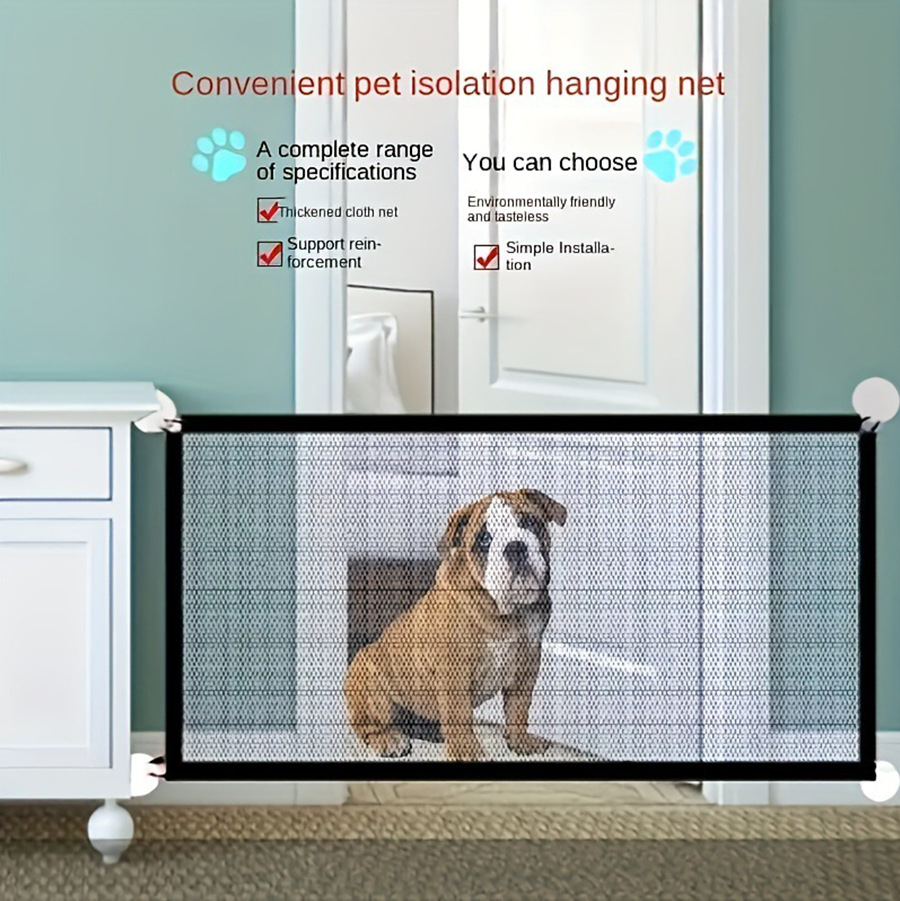 Cross-border Pet Isolation Guardrail Punch-free Cat Dog Barrier Fence Indoor and Outdoor Safety Guarding Chicken and Duck Net