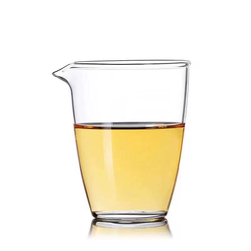 High Borosilicate Glass Public Cup Household Transparent Worry-Free Public Cup Kung Fu Tea Set Tea Sea Split Tea Set Pointed Mouth Uniform Cup