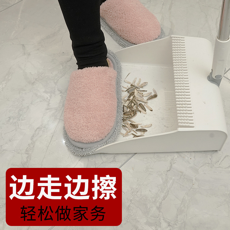 Зимние ленивые тапочки для уборки, съемные и washable чехлы для обуви, тихая уборка, утолщенные тапочки для мужчин