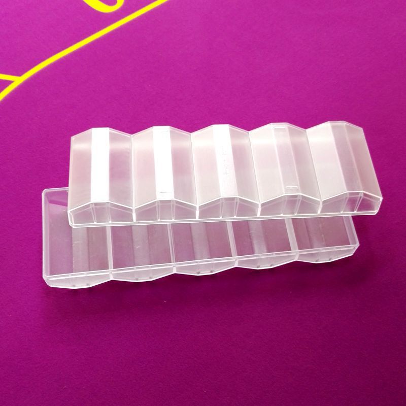 Factory direct diamond chip box five plastic PS chip box Texas Hold'em chip rack 100 pieces