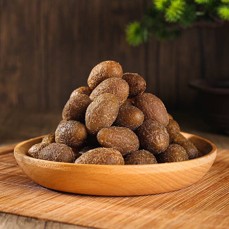 Authentic licorice olive nine-made olive green fruit Chaoshan specialty salty sweet licorice olive strips preserved fruit candied fruit annual batch