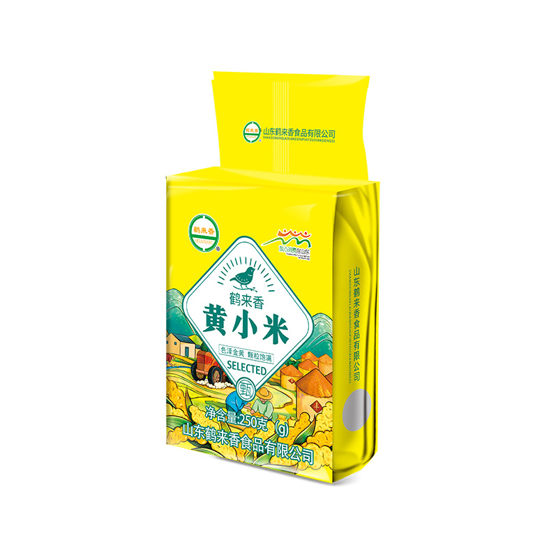 Helai Xianghuang Millet 250g New Rice Yellow Rice Porridge Eating Waxy Millet Porridge Farm Self-produced Coarse Cereals