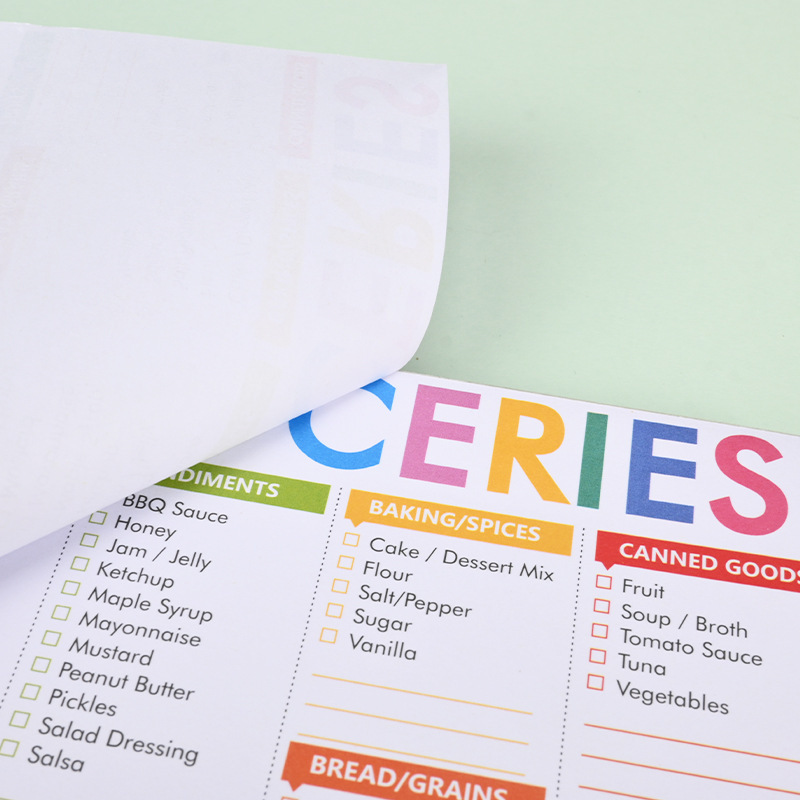 Cross-Border Magnetic Menu Note Pad Magnetic N Times Sticky Note Refrigerator Magnet Note Pad A5 Tearable Note Pad