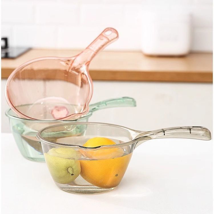 Unbreakable Water Scoop Transparent Long Handle Deepened Large Water Blower Household Water Spoon Water Spoon Water Spoon Kitchen Water Spoon with Handle Water Spoon