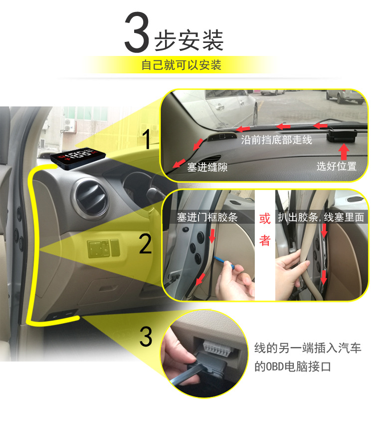 Bmw Full Series Dedicated Hud Head-Up Display Vehicle Speed Car Projection 123 Series 45 Series 67X1X2X3X4X5X6