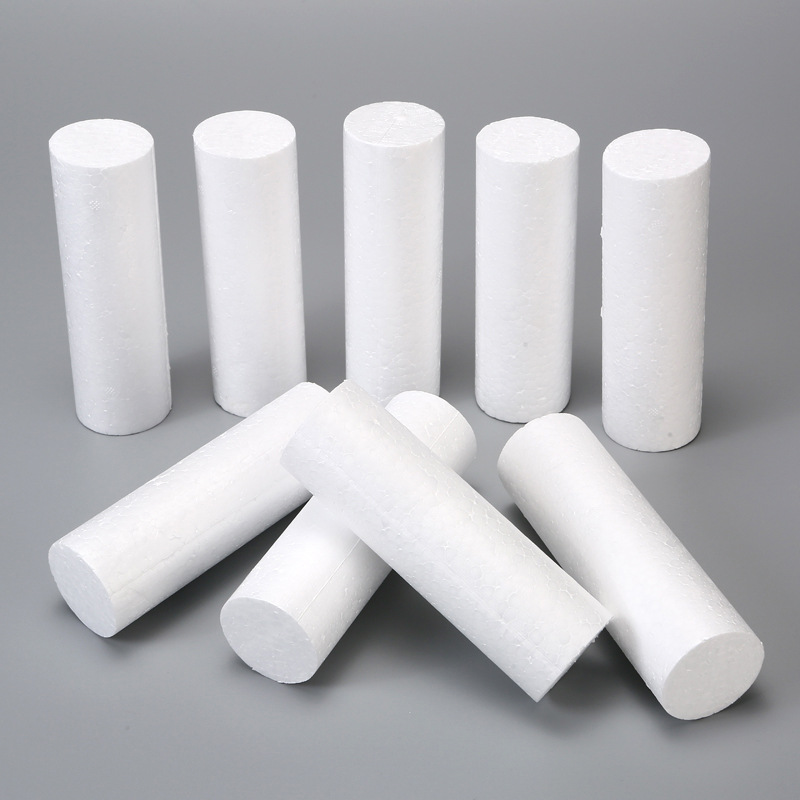 Белый твердый стирофом шар цилиндр ручной росписи DIY материалы для раннего обучения для создания геометрии