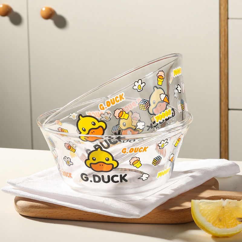 Little Yellow Duck Household Large Bowl Plate Noodle Bowl Soup Bowl Salad Bowl Pot