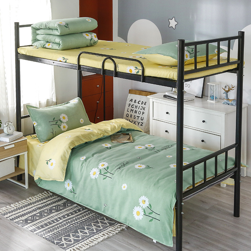 Quilt Complete Set Student Dormitory Six-piece Set Single Bed Supplies Double Thickened Mattress Three-piece Set
