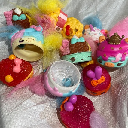 Xianglang Baby Scented Toy Play House Soft Jenga Hollow Headgear Blind Bag Packaging Hair Style