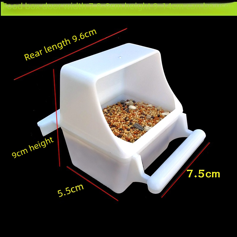 Budgerigar Food Box Feeder Peony Bird Pearl Food Cup Bird Cage Food Box Accessories Bugs Bird Cage Accessories