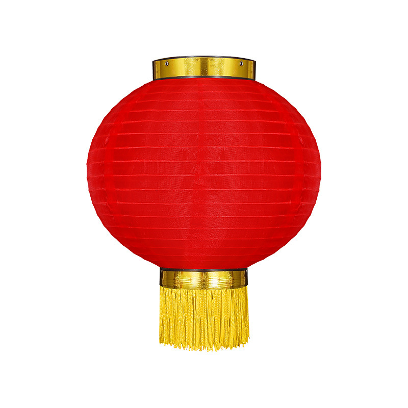 Series Festive Brushed Lanterns for Outdoor Scenic Opening, Red Lanterns with Printed Waterproof and Sunscreen Brushed Lanterns