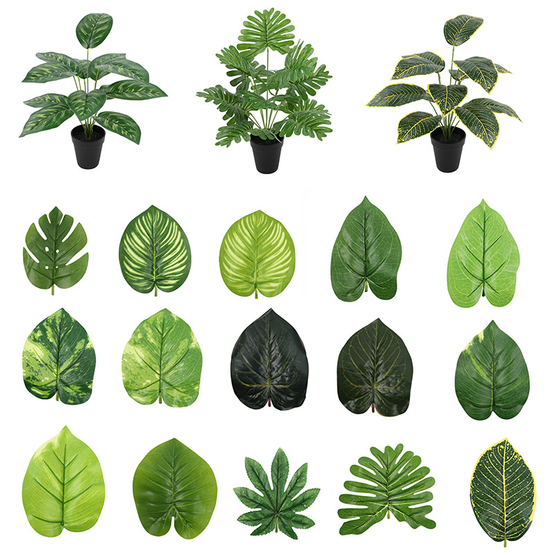 Nordic Artificial Flower Plant Fern Bundle Home Store Hotel Indoor Green Plant Landscape Artificial Flower Flower Arrangement Decoration