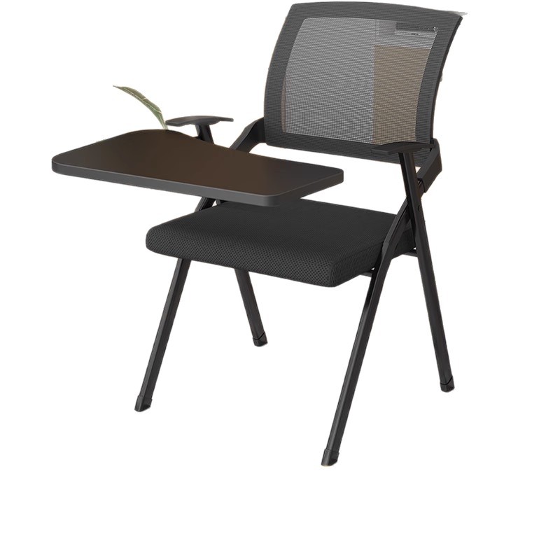 Training Chair with Table Board Conference Training Room Table and Chair Integrated Stool Foldable Chair Office Writing Board Conference Chair