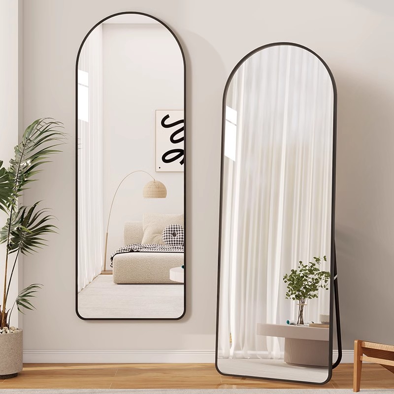 Full-Length Mirror, Floor-To-Ceiling Mirror, Home Girl's Popular Ins Style Dressing Mirror, Wall-Mounted Fitting Mirror, Bedroom Stereo Large Mirror