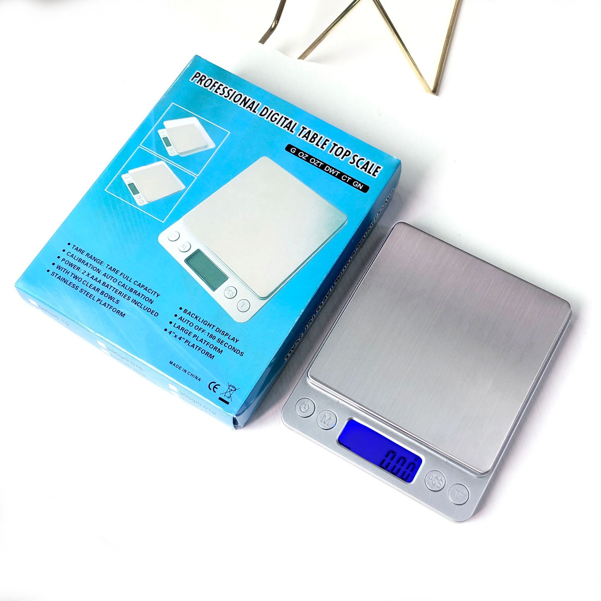 i2000 electronic kitchen scale gram baking scale portable pocket scale household stainless steel scale high precision jewelry scale