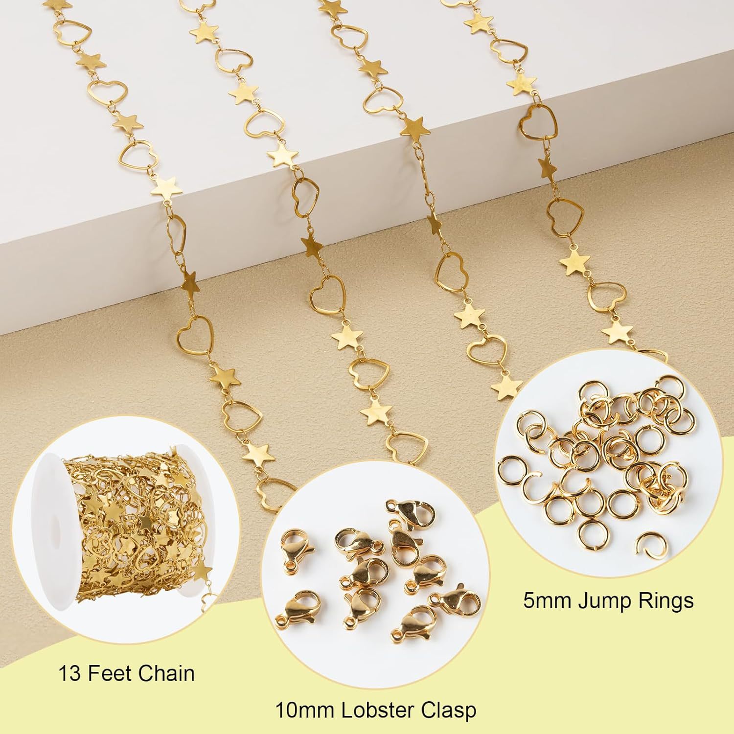 Stainless Steel Handmade Chain Iron Bamboo Link Chain 3:1