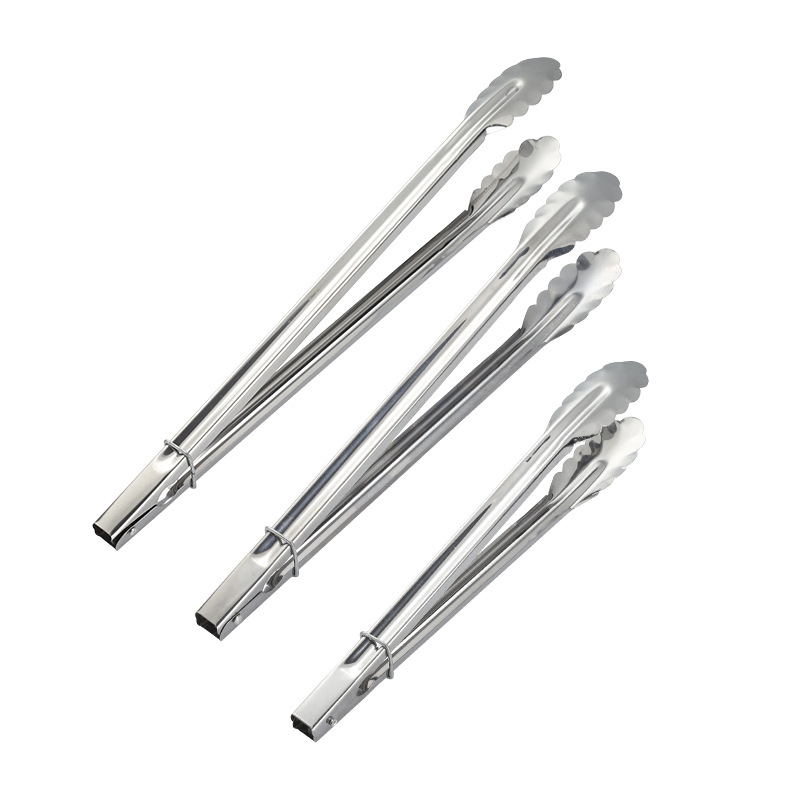 Stainless steel plum multi-function clip outdoor barbecue carbon clip hot sale fried fish barbecue bread buffet steak clip