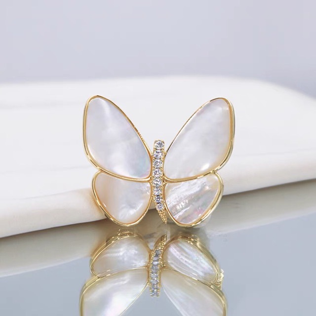 Брошь в виде бабочки из натуральной белой ракушки, женская, простая, модные аксессуары, сладкие корсажи