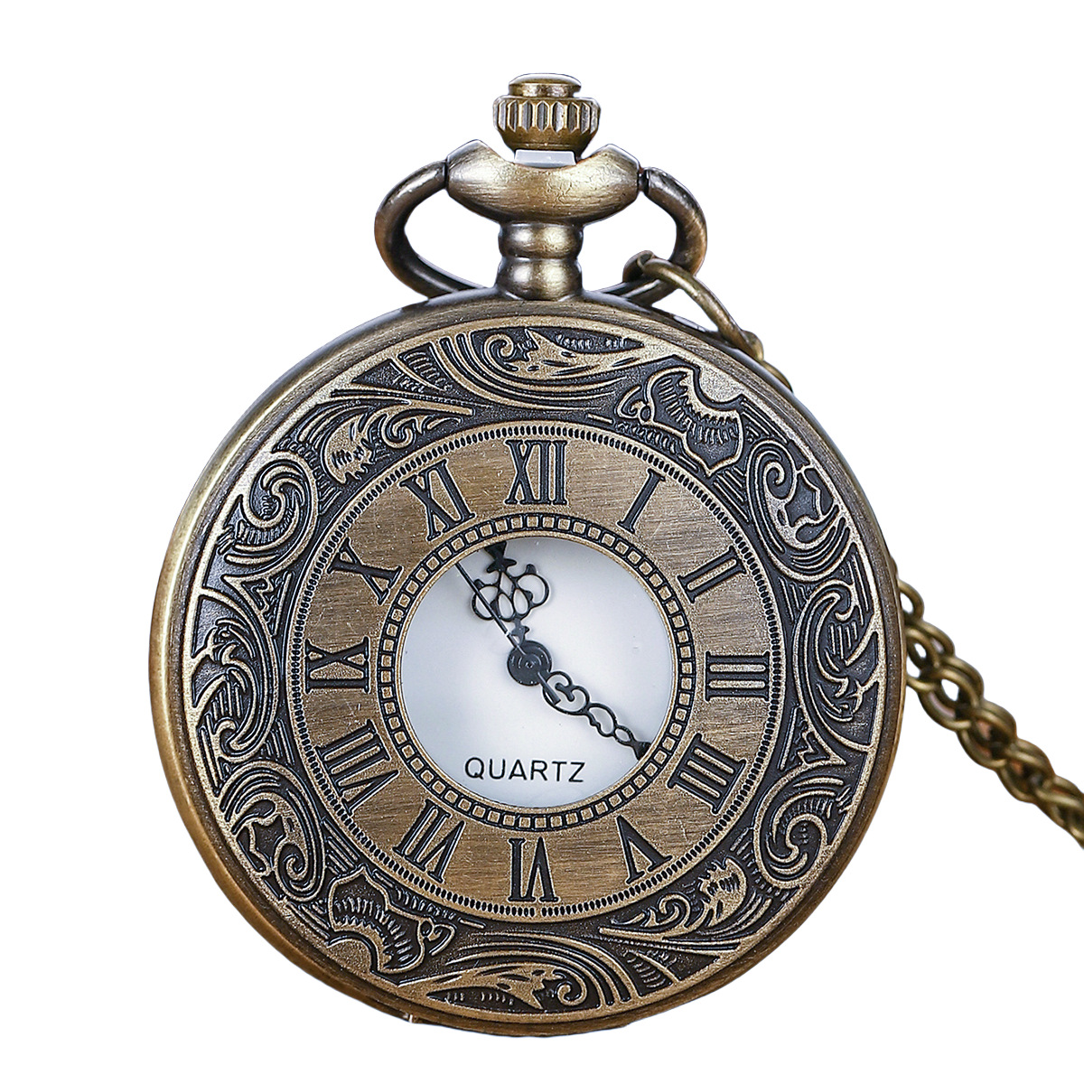 Factory direct in stock vintage pocket watch Roman pocket watch manufacturers large pocket watch chairman pocket watch wholesale quartz watch
