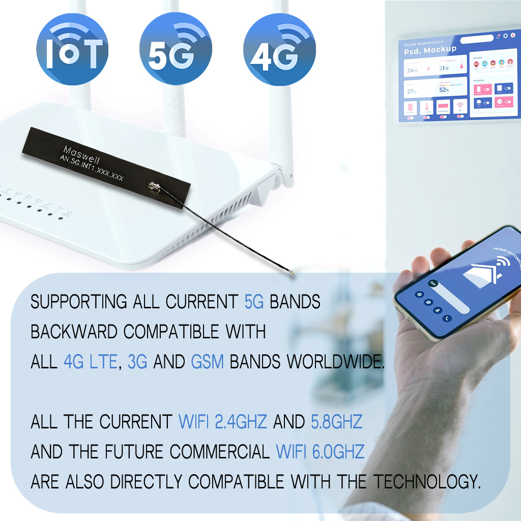Maisui 5g Built-In Antenna Has Small Size and Easy Installation. High Gain Built-In Antenna 800Mhz-6000Mhz